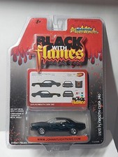 Johnny lightning 1/64 🇨🇵 1970 Plymouth cuda 340 , Serie "Black & Flames" 