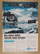 1955 Sperry Megawatt Klystrons Radar Detection vintage print Ad