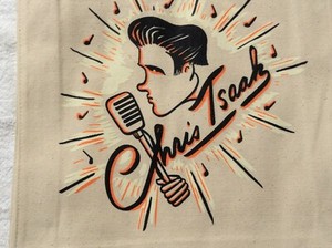 Tote Bag, TOUR merchandise, CHRIS ISAAK, 15"h x 13.75"w x 3.5"d