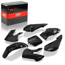 Black Body Fender Plastic Fairing Kit For Kawasaki KLX110 KX65 Suzuki DRZ110