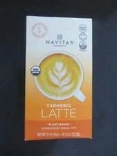 (10) Navitas Organics Turmeric Latte Superfood Drink Mix 0.31 Oz Each @5