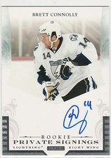 2011 11-12 Panini Rookie Private Signings #RBC Brett Connolly RC-year