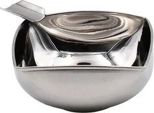 Quality Importers Trading Personal Size Cigar Ashtray, Stainless