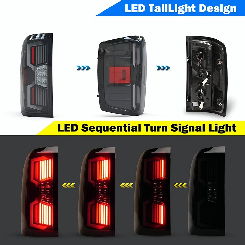 Luces traseras LED secuenciales para Chevy Silverado 1500 2500 3500 14-18 Foto 4 de 4