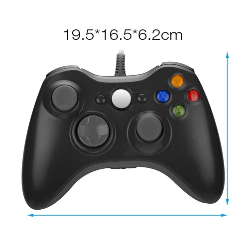 Controlador de juego USB con cable Xbox 360 Gamepad para Microsoft XBOX 360 y PC WIN 7 8 10 - Imagen 8 de 17
