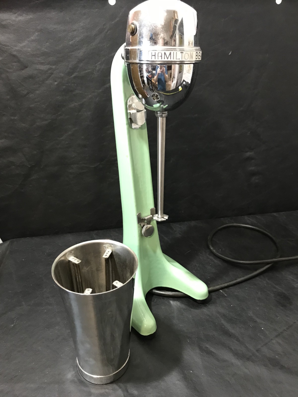 vintage Hamilton Beach Milkshake mixer blender Jadeite Green