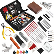 72PCS Guitar Tool Kit,Professional Guitar Repairing Maintenance Tool Kit with Gu