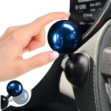 Electroplating Car Joystick Push Start Button Cover, Metal C-Electroplate Blue 