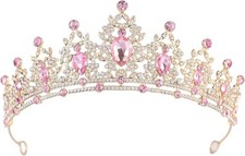 Coronas de cristal con diamantes de imitaci n,accesorios para el cabello,Tiara