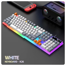 Single Keyboard and Keyboard Mouse RAIKU T26 Three Tone Luminous Keyboard Mouse