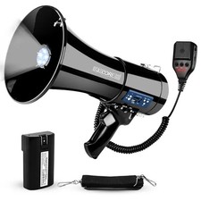 5 Core Megaphone 50W Bluetooth Rechargeable Portable Bullhorn 1100 Yards W Siren