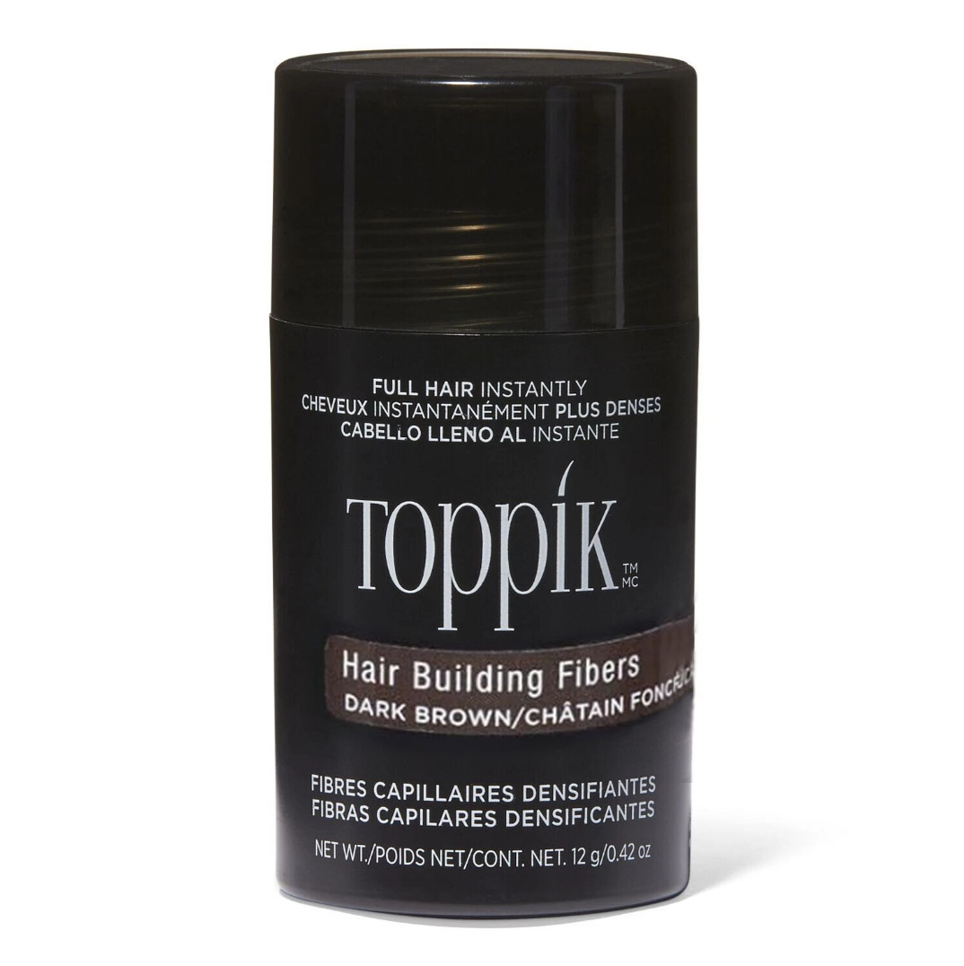 Toppik Hair Building Fibers Black, Dark Brown, Medium Brown, Light Brown 12g