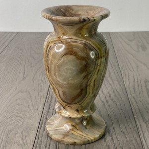 Vase En Marbre Onyx Vert 25cm – Déco Intérieure, Sans Marque, état Parfait