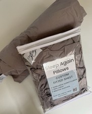 Sleep Again Pillow System Fitted Sheet, Set of 2, Mocha