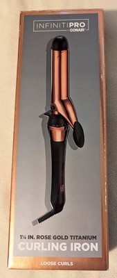 InfinitiPro 1 1/4 Rose Gold Titanium Curling Iron - FREE SHIPPING