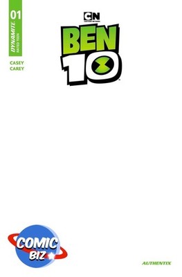 BEN 10 #1 (2026) 2ND PRINTING *BLANK VARIANT* DYNAMITE