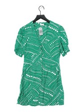 RIXO T-Shirt Mini Dress UK10 in Green