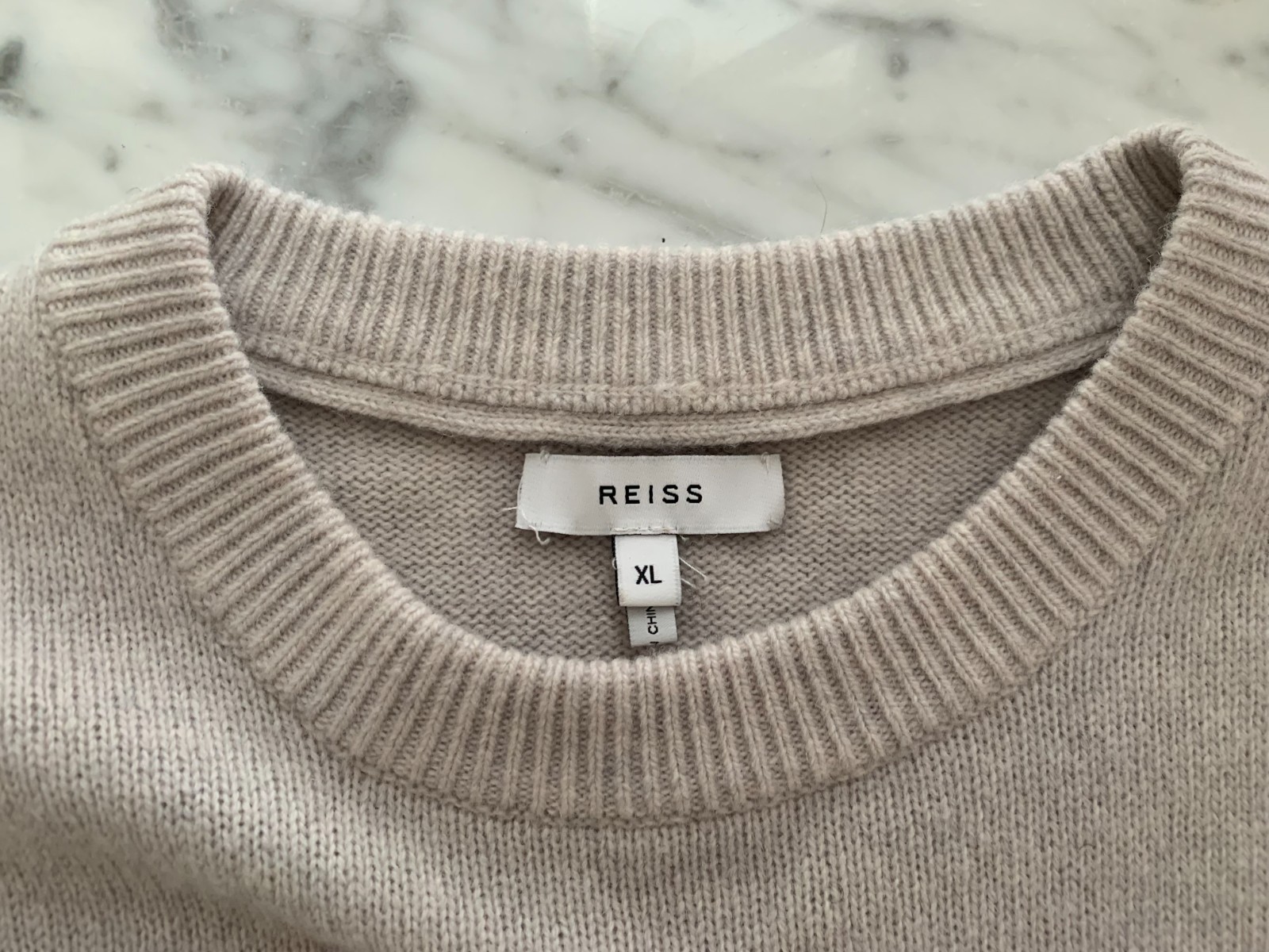 $310 RARE Men’s Reiss Multi-Color Wool Blend Crewneck Sweater Size XL image 6