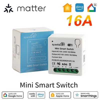 HomeKit 16A Smart Home Lichtschalter Wlan Modul Timer Matter WiFi Smart Schalter