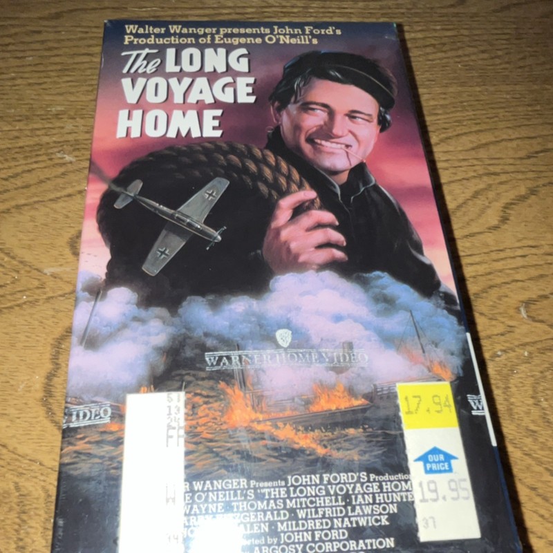 Warner Home Video The Long Voyage Home VHS NTSC Drama Military 1940 Ford Wayne