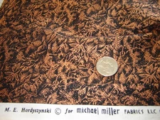 cotton fabric HORDYSZYNSKI micheal miller FAIRY FROST copper highlights 19x44"