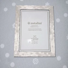 Natalini Italy Wood Photo Frame Photo Size 5x7 Handcrafted Beige / Off White