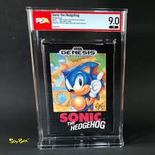 Sonic the Hedgehog - Sega Genesis PSA Graded 9.0 CIB - Box is 9.2 - 1st Print