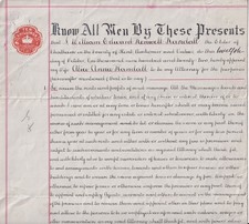 POWER OF ATTORNEY GIVEN BY WILLIAM EDWARD RENWELL RANDALL, (AUCTIONEER OF CHATHA