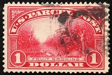 U.S. Used Stamp Scott #Q12 $1 Parcel Post. XF Jumbo. A Gem!