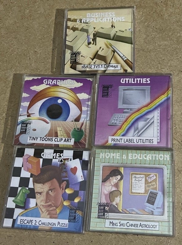 Amiga Utility & Games Bundle - Games/graphics/edication/utility/business