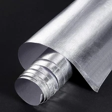 BBTO Heat Reflective Sheet Adhesive Backed Aluminized Fiberglass Heat Shield Tap