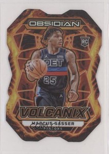 2023-24 Panini Obsidian Volcanix Marcus Sasser #5 Rookie RC