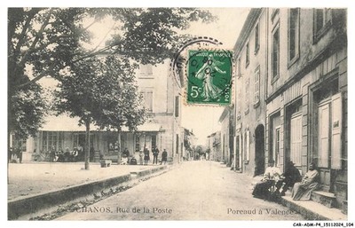 CAR-ADMP4-0266-26 - CHANOS - Rue de la Poste - Poreaud in Valencia