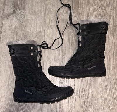 Columbia 200 Grams Boots 6.5 Omni Heat Black Minx Mid Calf Waterproof Womens