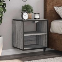 Wand-Nachttische 2 Stk. Grau Sonoma 40X31X39,5 Cm