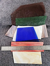 7 Pieces Stained Glass Sheets, diff sizes Glass Stained Glass Supplies... C14B1