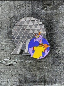 Disney Figment Spaceship Earth Epcot Pin Purple Dragon