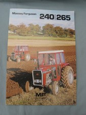 MASSEY FERGUSON 240/265 SALES BROCHURE  ORIGINAL