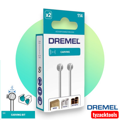 Dremel 114 Hochgeschwindigkeitsschneider 7,8 mm 2er Pack - Schnitzen Gravieren Fräsen