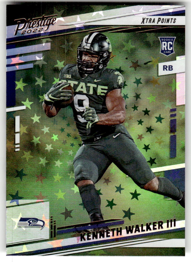 2022 Panini Prestige Kenneth Walker III Xtra Points Astral Rookie #314