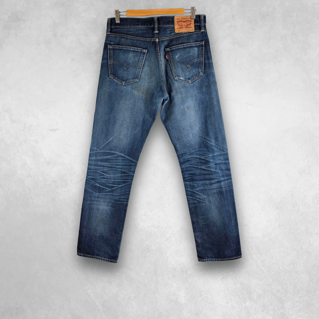 Levi’s 504 Straight Jeans Men’s W32 L33 Blue Denim (W33 L34 Tag) image 2