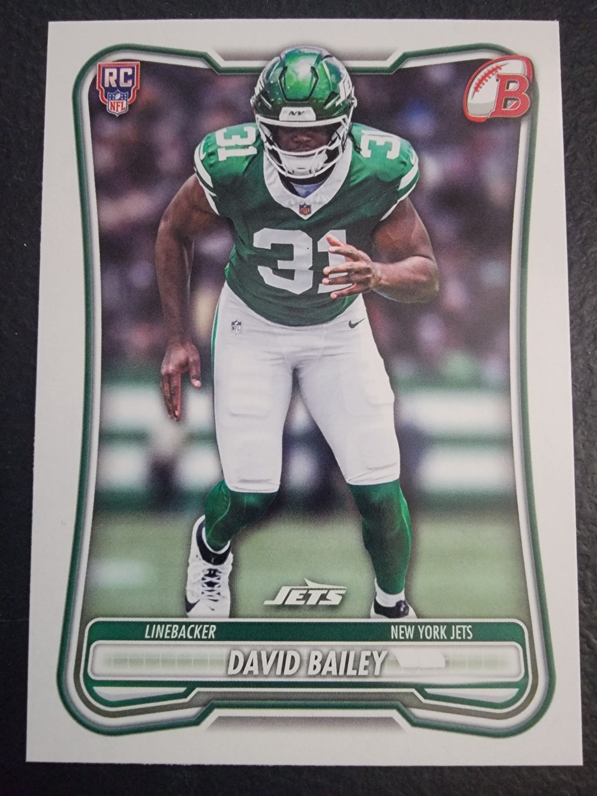 2026 Bowman Football David Bailey #180 Rookie Card RC