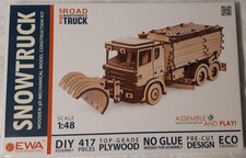 3D Puzzle / Wooden Kit - EWA Eco Wood - Snow Plow - Truck