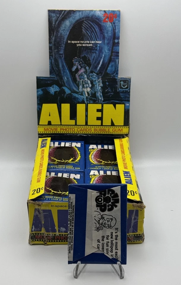 Tarjetas fotográficas de película Topps Alien 1979 (1) paquete de cera sellado de fábrica Foto 4 de 4