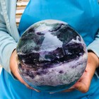 7.12 LB Natural Rainbow Fluorite Sphere Collectible Decor Healing Stone 5511 — photo 2