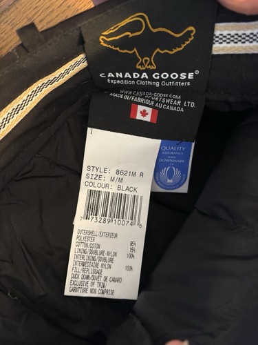 Canada Goose Tundra Down Snow Pants - Size Medium Men’s Black Downmark New NWT - Picture 6 of 9