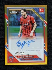 Budu Zivzivadze Chrome Bundesliga 2025 Gold Refractor /50 Auto