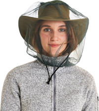 Mosquito Head Net Ultra Fine Mesh Insect Protection for Camping Hiking Outdoors
