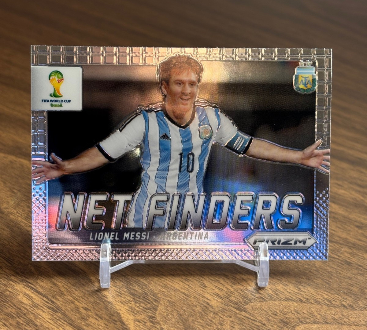 Lionel Messi 2014 Panini Prizm FIFA World Cup #2 Net Finders Insert