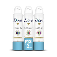 Dove Invisible Dry Deodorant Spray 250ml - Pack of 3